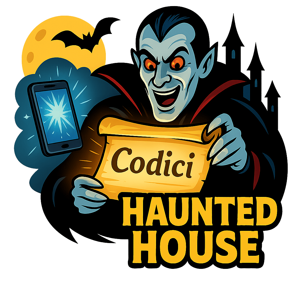 Vampiro cerca codici promo con lente ingrandimento